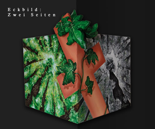 Eckbild: Zwei Seiten